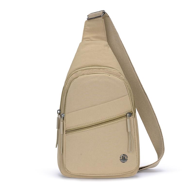 Crossbody Bag Women's Chest Bag Lightweight Water-Repellent Nylon Bag Outdoor Shoulder Bag