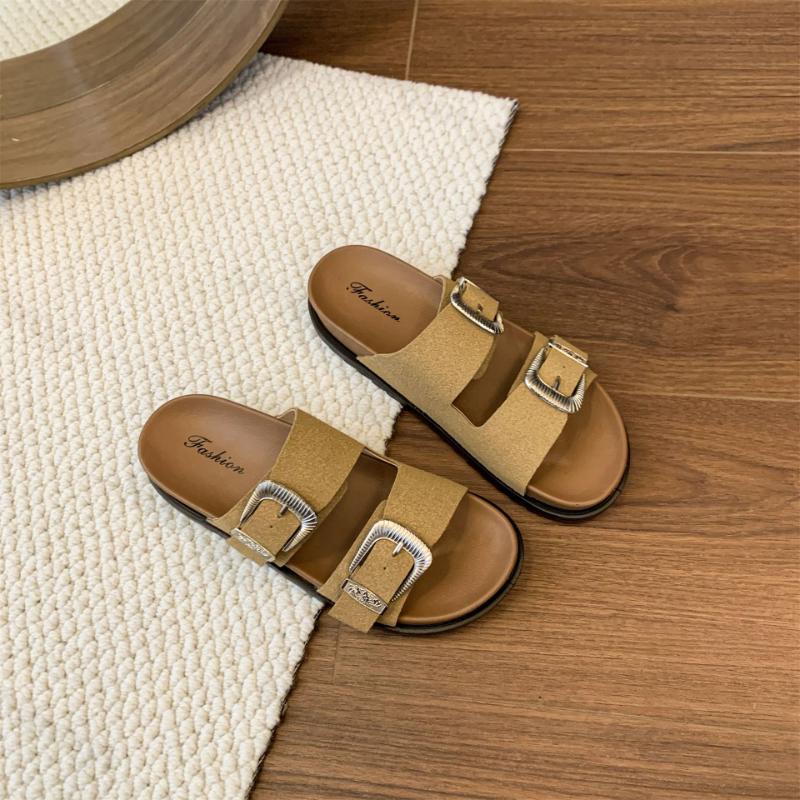 Fashion Women's Slippers 2025 New Summer Fashion Outdoor Beach Sandals Female Buckle Comfortable Non Slip Slippers Sandalias De Mujer