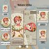 Quintessential Quintuplets Ichika Nakano Keychain & Bookmark Set with Laser Ticket Postcard Gift