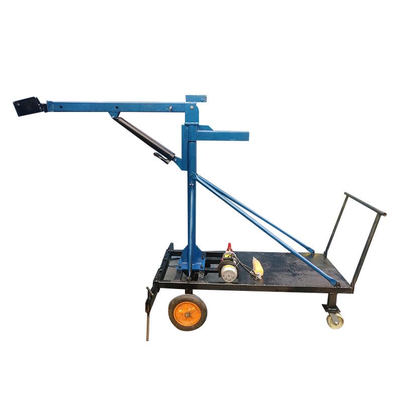 Fully Electric Single Arm Hydraulic Crane with Legless Counterweight for Efficient Handling.