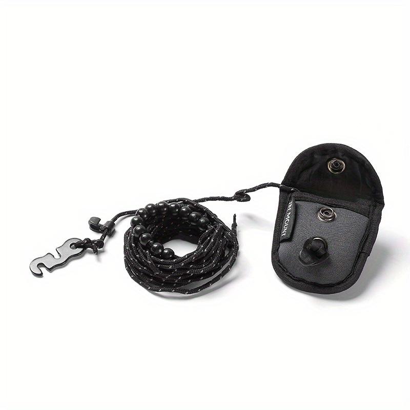 

Portable 3-Meter Adjustable Clothesline - Beaded Design for Outdoor Camping & Travel чёрный