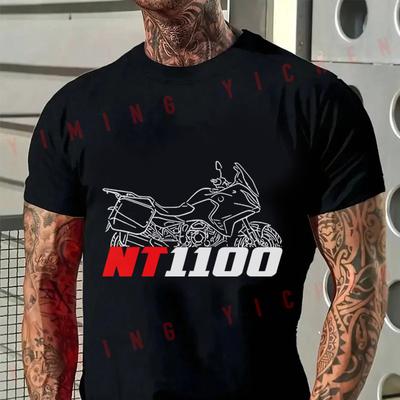 NT1100 Motorcycle For Riders T-Shirt Motorrad Fans Cotton Men Short Sleeve O-Neck Tees