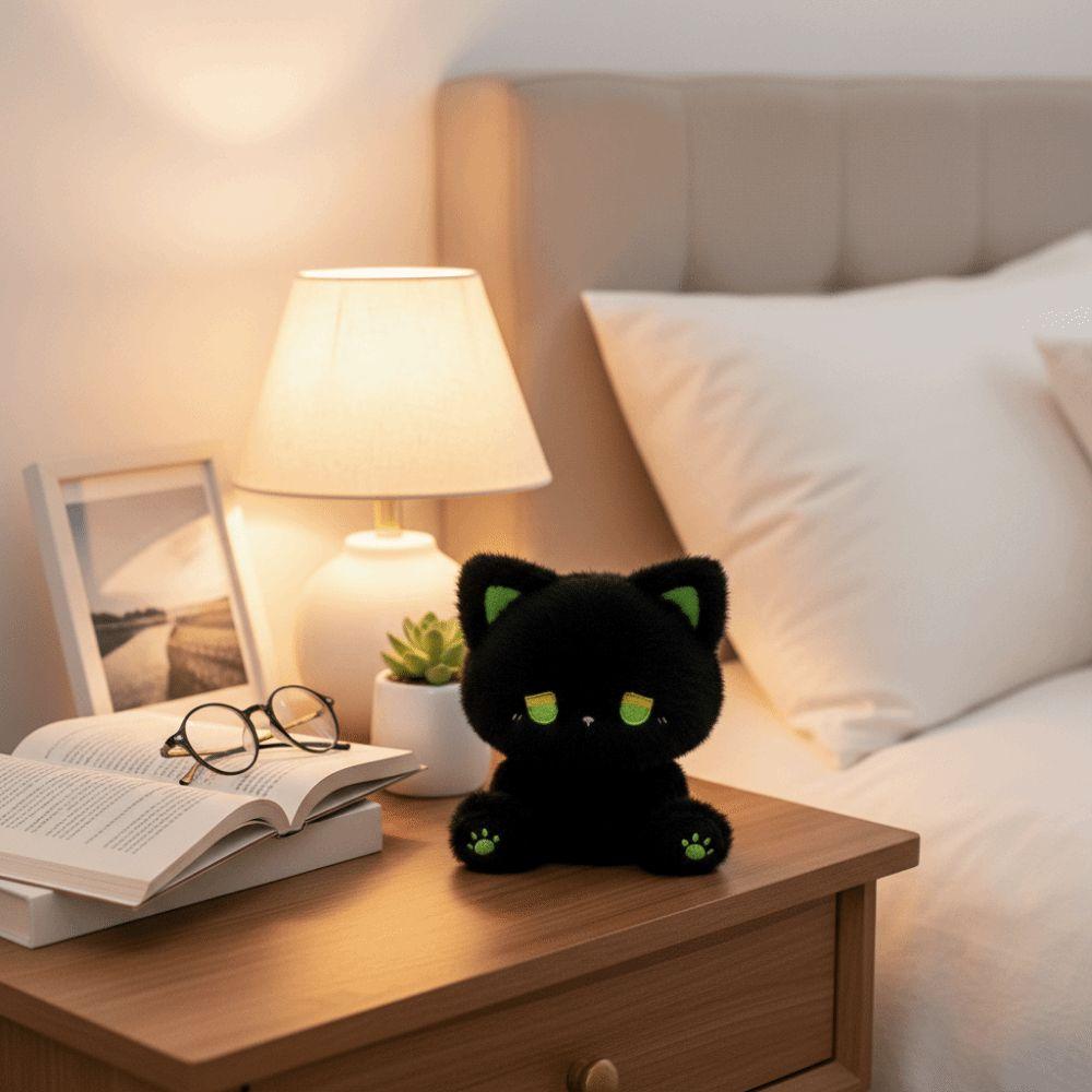 Cute Emo Dolls Sitting Posture Stuffed Animal Emo Sad Cat Plush Toy Gift For Friends