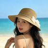 Straw hat women's summer seaside sunshade sunscreen hat big brim new sun hat