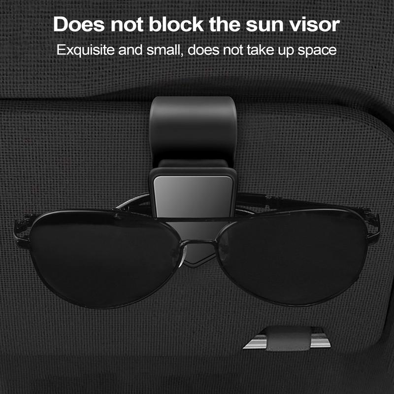 Universal Car Visor Sunglasses Holder Clip Card Ticket Holder Auto Interior Sun Visor Glasses Box Decoration Accessories