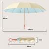 Automatic 3-Fold Business Umbrella With Colorful Coated Fabric UV Protection Adults Portable Gift