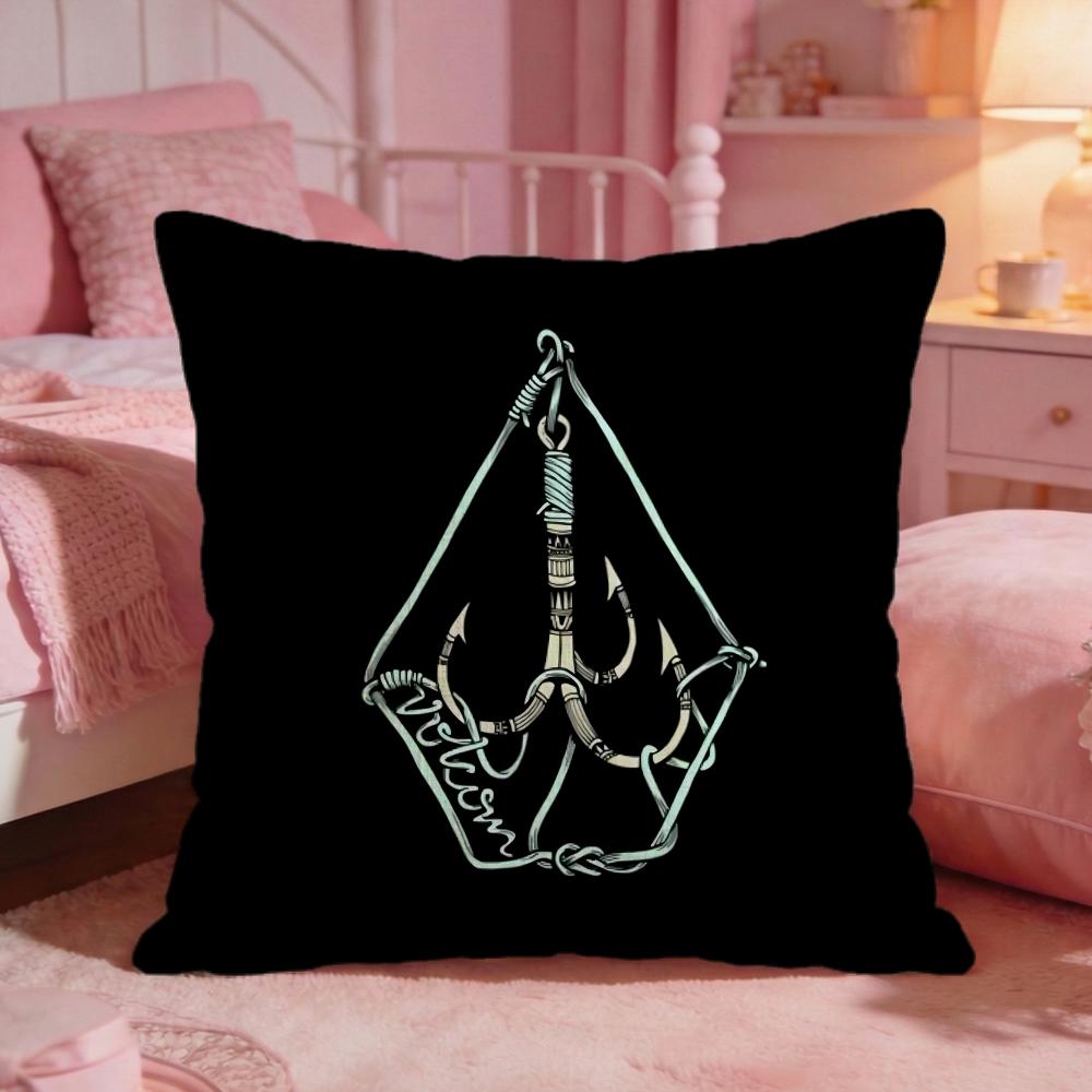 Skate VVolcoms classic Cushion Cover Premium Comfort Reversible Pillow Cove Two in One Design for Any Room Car Interior
