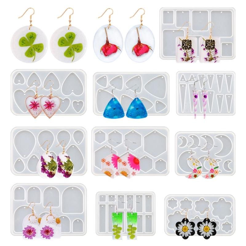 Geometric Irregular Earrings Pendant Resin Mold Eardrops Silicone Moulds  Silicone Resin Ornament Beginner Tools