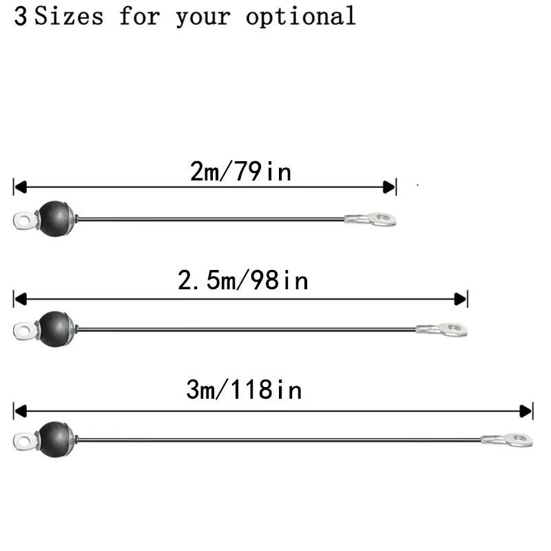 2M-5M Gym Cable Wire Rope Heavy Duty Steel Replacement Parts for Home Gym Fitness Cable Pulley Accessories Diameter 5mm