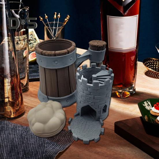 

Ретро средневековая пивная кружка, статуэтка, деревянная бочка, чашка для питья, замок, статуя, скульптура, домашний офис, бар, украшение для рабочего стола, орнамент серый