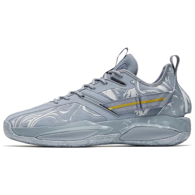 Anta Hayward 3 Tejido con Tecnología de Nitrógeno Cuero Sintético TPU Absorción de Impactos Antideslizante Resistente al Desgaste Soporte Zapatillas de Baloncesto de Caña Baja 112241103-5