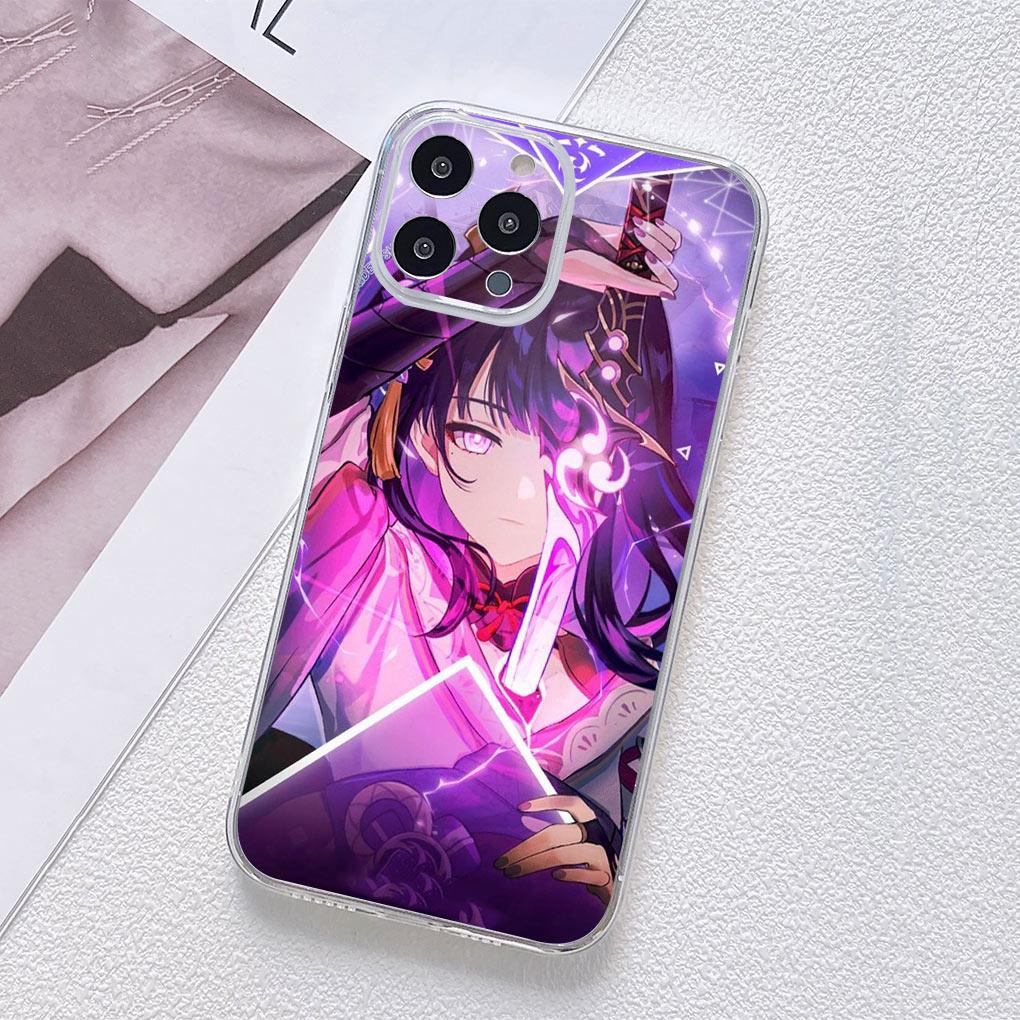 Genshins Raiden Shogun Impacts Phone Cover for Motorola Moto G13 G14 G53 G54 G62 G72 G82 G84 E13 E20 G42 G32 G23 G22 Soft Case Moto G32