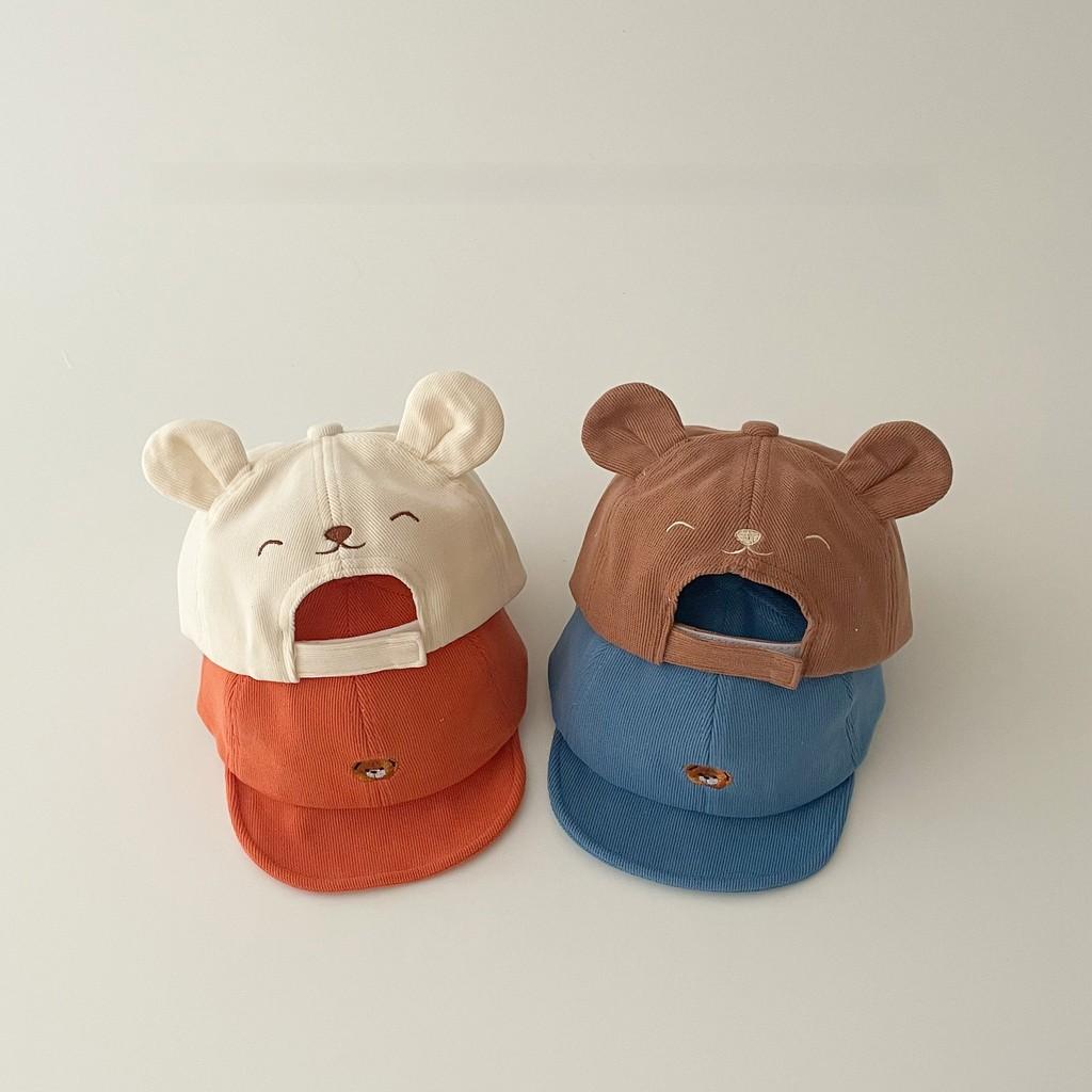 Baby Bear Cartoon Sun Hat With Wide Brim For Summer Sun Protection For Toddlers