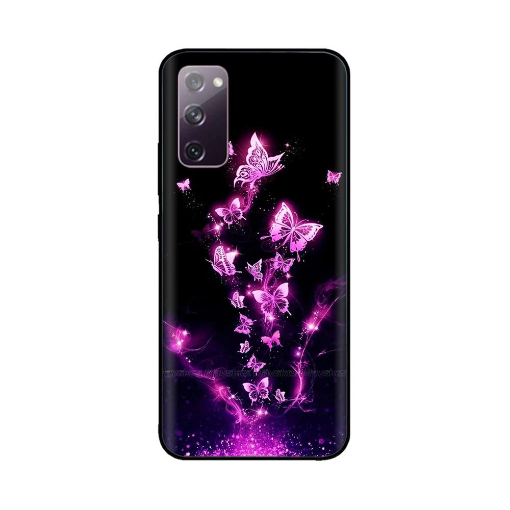 For Samsung Galaxy S20 FE Phone Case Cute Panda Funda Back Cover For Samsung S20 Ultra S20+ Liquid Silicone Protective Bumper