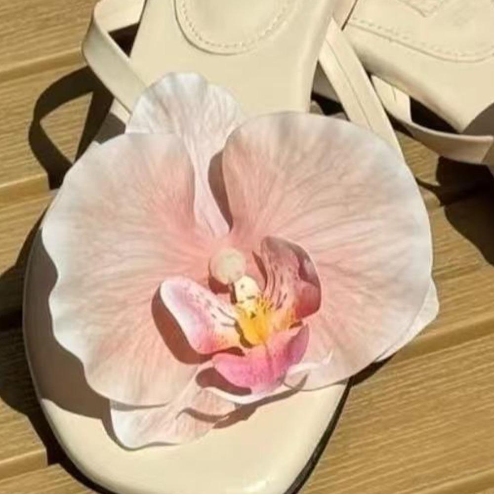 1 Ζευγάρι Προσομοίωση Πολύχρωμα Ταϊλανδέζικο Νεραϊδικό Λουλούδι Πόρπες Παπουτσιών Προσωποποιημένο Σχέδιο Πορσελάνη Προσομοίωση Πόρπες Διακόσμηση