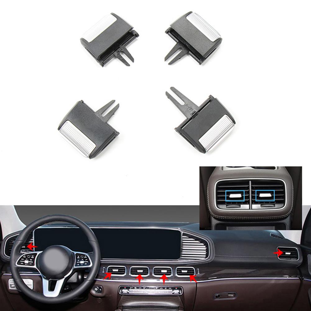 For Mercedes GLE Chrome Plated Outlet Shutter Car Interior Upgrades Vehicle Air Adjustment PC And ABS Material