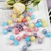 1PC Diy Crystal Dropper Mold, Number Square Bead Letter Bracelet, Bracelet With Accessories, Resin Silicone Mold
