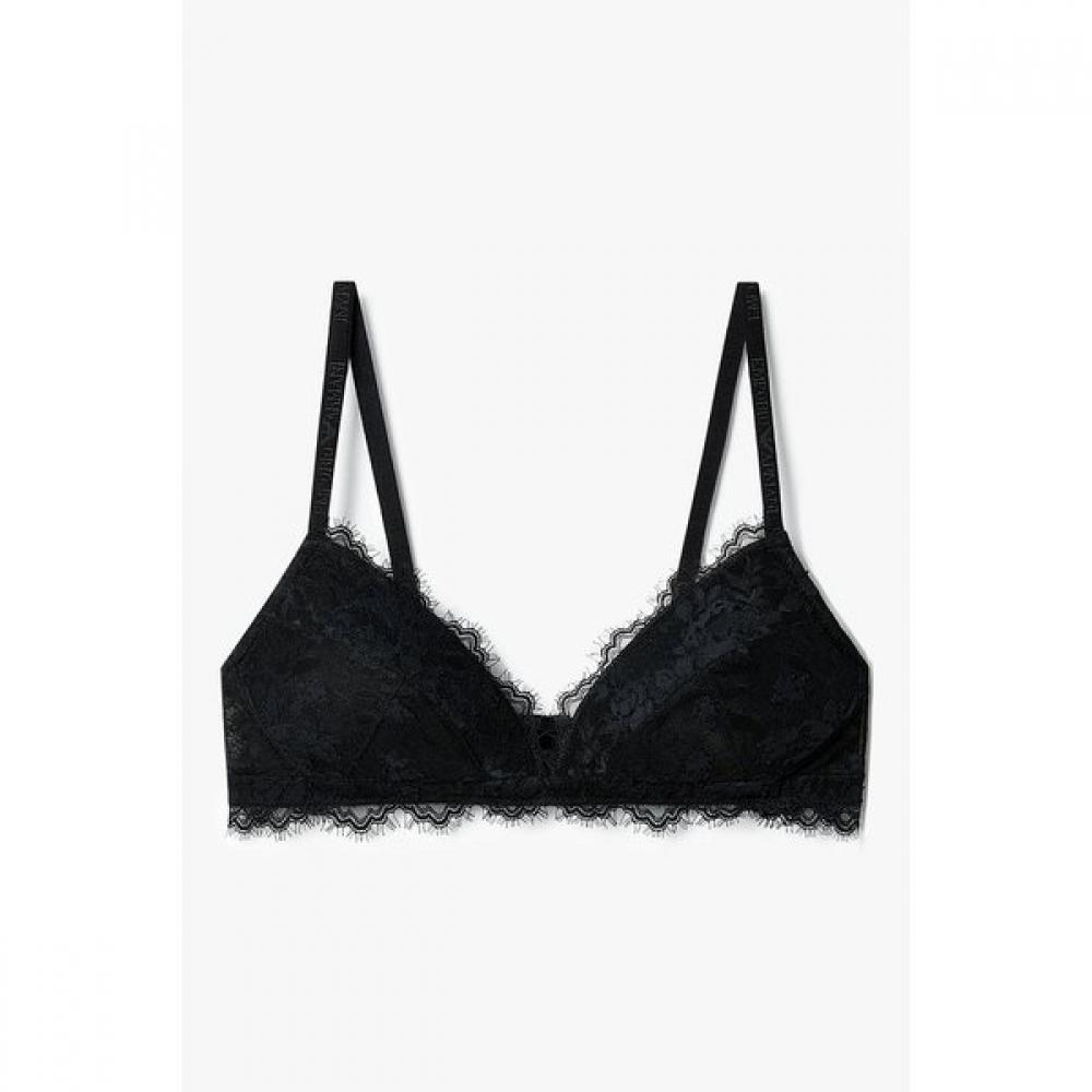 Emporio Armani Women S Padded Triangle Bra Flower Embroidery 0825381527 M(80)