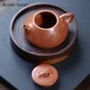 170ml High-end Chinese Yixing Purple Clay Teapot Beauty Kettle Famous Handmade Stone Scoop Tea Pot Raw Ore Zisha Tea Set Teaware