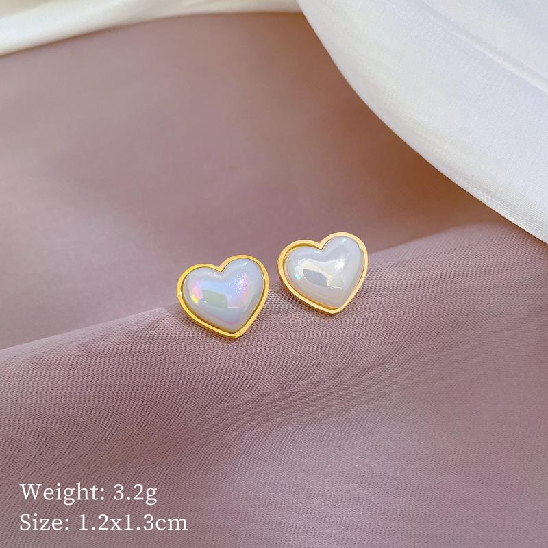Fritillary Clover Minimalist Stud Earrings Cold Men'S And Women'S Earrings Personality Temperament Banquet Earrings