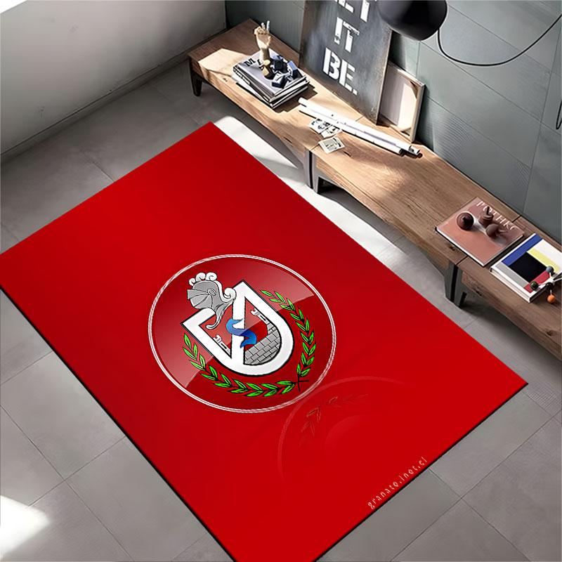 Red Background Knight Emblem suitable as a non-slip mat for the living room or bedroom sofa
