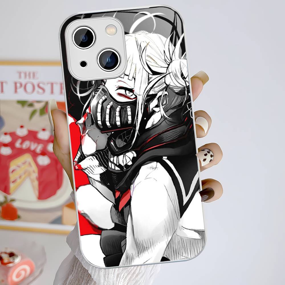 Toga Himiko My Hero Academia Tempered Glass For Iphone 14 13 12 11 Pro Mini XS MAX 14Plus X XS XR Cover