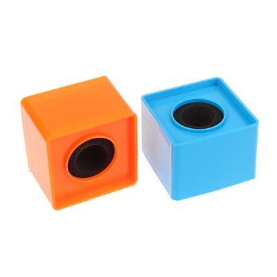 1Pc Orange/Black/Yellow/White/Blue Abs Ktv Mic Microphone Flag Station Square Shaped Microphone Tv Interview Station Black Hole