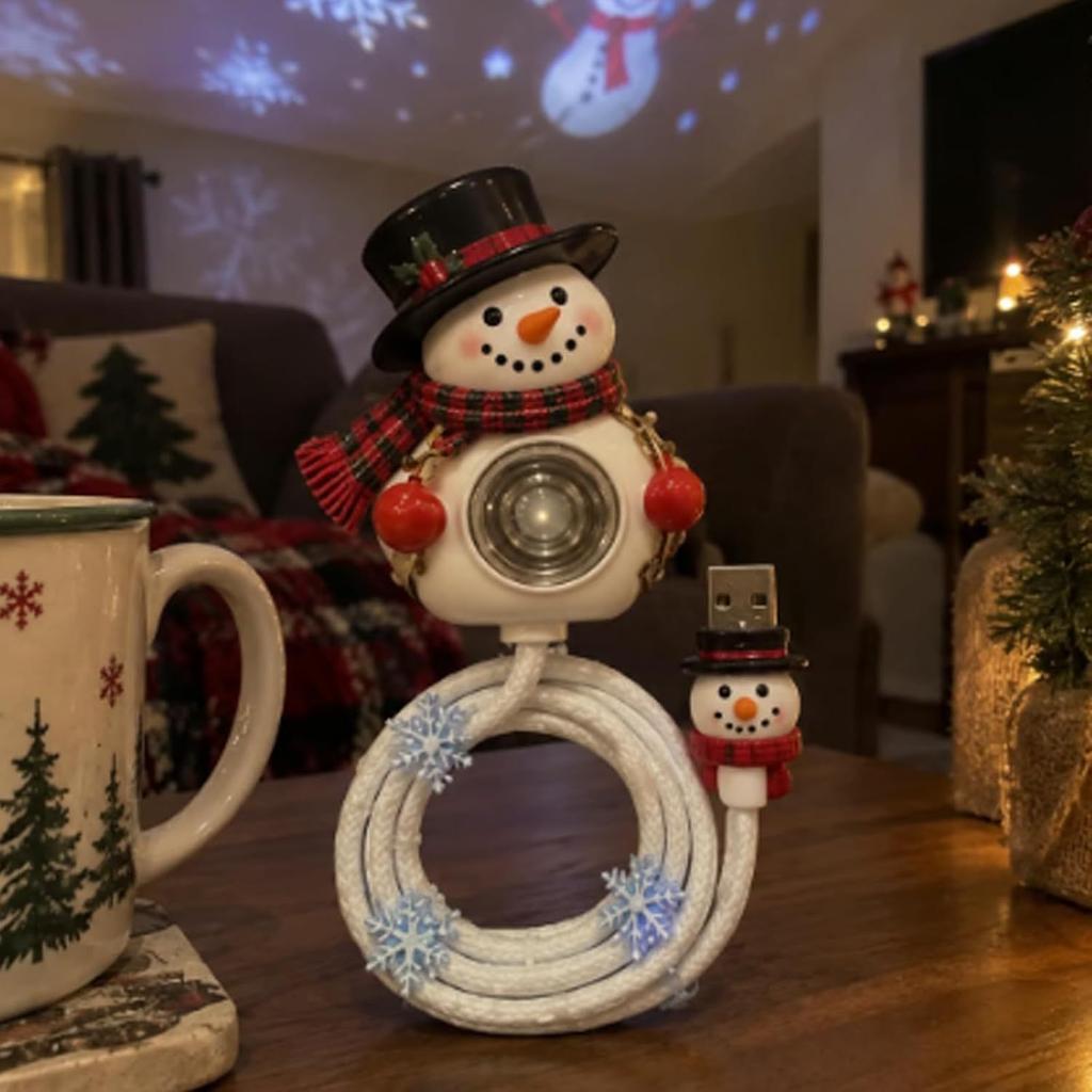 Snowman Christmas Projection Light for Yard and Garden, Holiday Decorative Lamp, 2