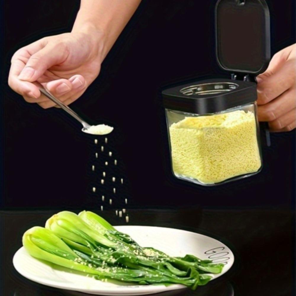 3pcs Glass Spice Jars with Spoon 10oz Glass Jars Spice Jar Set Seasoning Jars Organizer Storage Bottles for Spice Rack