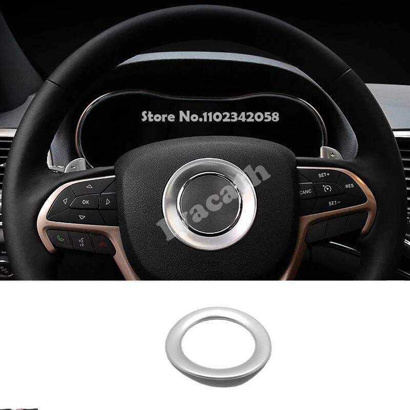 For Jeep Grand Cherokee WK2 2014- ABS Chrome Steering Wheel Door Bowl Window Lift Button Gear Box AC Vent Seat Back Cover
