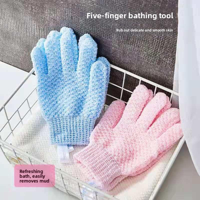 Rubbing Towel Five Finger Shower Gloves Shower Frosted Mud Shower Tools Frosted Shower Towel Scrubbing Tool Shower Gloves