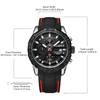 Megir Mode Herren Sportuhr Silikonarmband Armbanduhr Uhr Wasserdicht Quarz Chronograph Montre Homme 2055