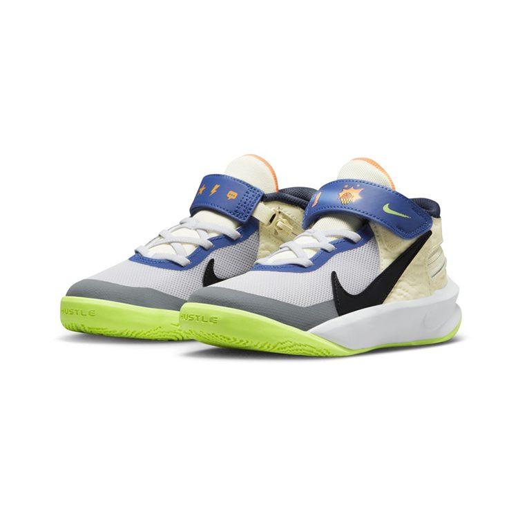 Nike Team Hustle D 10 FlyEase PS 'White Multi-Color' FB1881-101