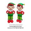 Large Standing Gingerbread Man & Snowman Christmas Tree Party Decoration Balloons