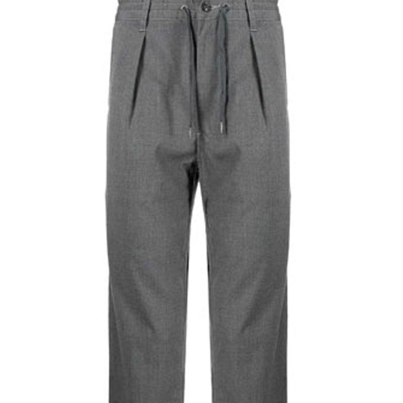 Polo Ralph Lauren FW21 Pleated Detail Straight Leg Casual Pants Men bottoms Gray 710841177005MEDIUM