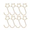 Star Shape Anti Rust Metal Wire Christmas Tree Hooks