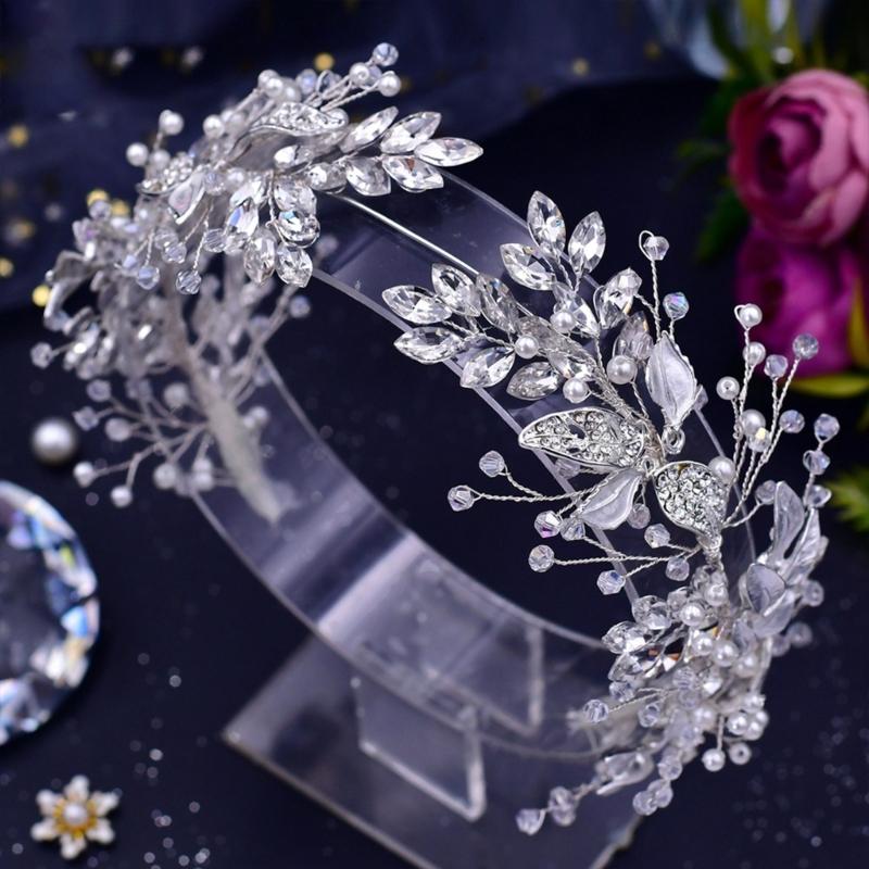 Luxurious Bridal Wedding Headwear Girls Headbands Fashionable Bridal Hairband for Wedding Elegances