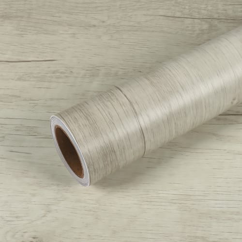 VEELIKE Wood Grain Wallpaper Stickers, Wood Grain Remake Sheet, Embossed Light Brown Wood Grain Cutting Sheet, Beige Wood Grain Sheet, Thick, Wide 40c