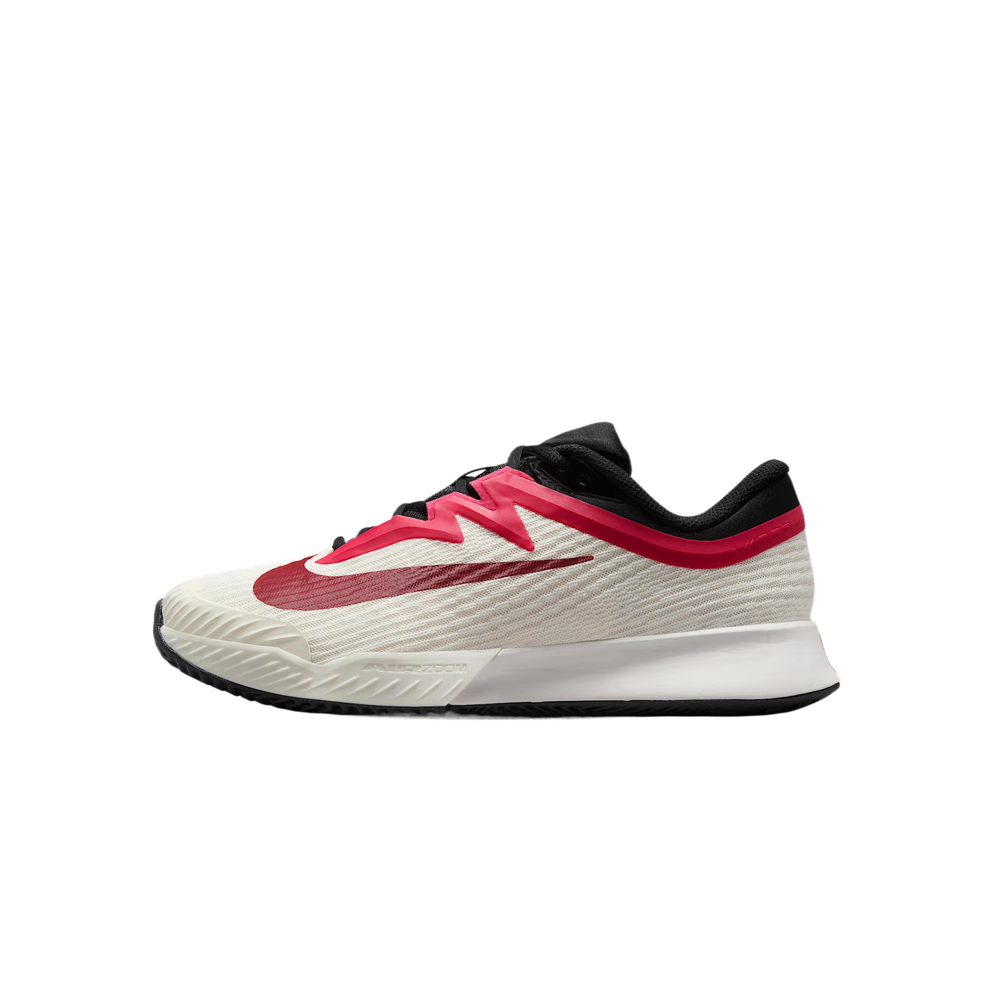 NikeCourt Air Zoom Vapor Pro 3 Clay Team Red Rush Pink Women Sneakers Cream Pale-Ivory Sail HQ6030-104 41