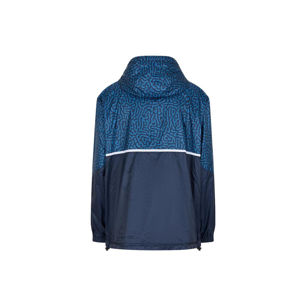 Emporio Armani EA7 FW23 Letter And Number Print Zip-Up Hooded Jacket Men jackets Navy-Blue 3RPB04-PN5ZZ-1554