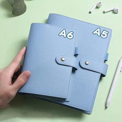 Refillable A5/A6 Binder Notebook Cover Macaroon Color Journal Agenda Planner Cover  Study