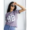Summer Ladies T-Shirt Sports Style Short-Sleeved Y2k 2000s Fashion Casual Oversized Ladies Clothing