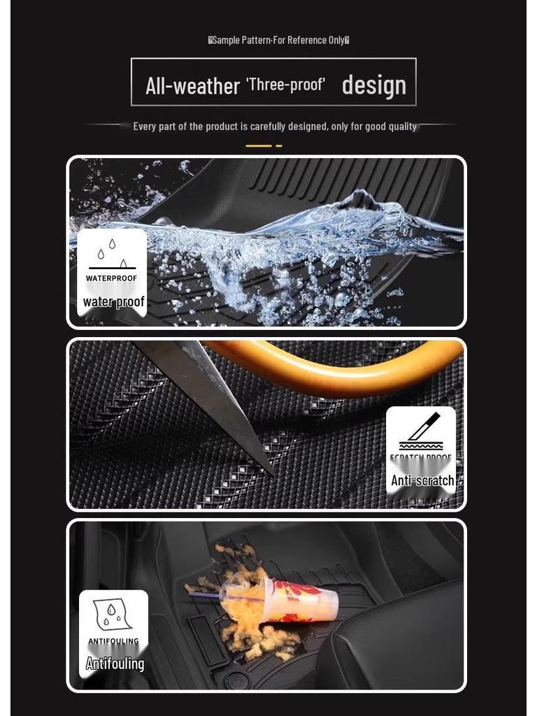 Floor Mats for 25-Year-Old MG ZS Hybrid LHD: Eco-friendly, Odorless, Waterproof, Wear-resistant, and Non-slip.