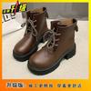 Retro Versatile Martin Boots for Women 2025 Spring and Autumn New Fashion British Style Small Man Height Increase Platform Short Boots for Women