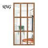 Boho Style Wall Mirror Stickers Arched Window Decor, Wooden Frame Acrylic Fake Mirror, Modern Art Self-Adhesive Windowpane Sticker for Living