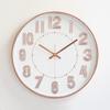 Wall Clock Living Room Modern Simple Round Clock Personalized Creative Silent Quartz Clock Three-dimensional Characters 12 Inches 30CM