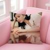 Popular fashion Chinese actress LLiu Haocun Cushion Cover Pillow Case Soft Friendly Fabric  Concealed Zipper
