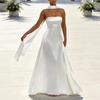 2026 European & American Women's Sexy Slimming Bodycon Backless Bandeau Waist-Cinching Evening Long Dress