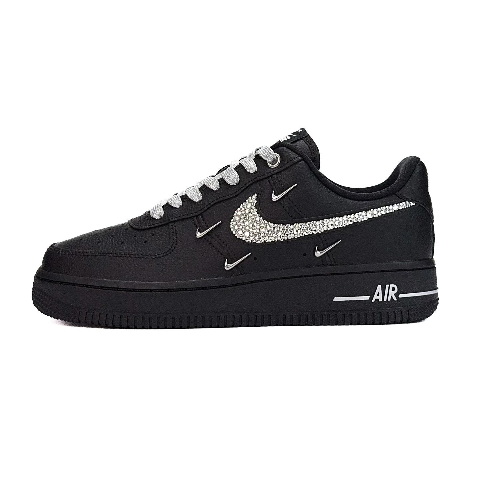 

Nike Air Force 1 Night Legend Black Abrasion Resistant Low top Skateboard Shoes Women s Black HQ1180-001(Team935- ) 36.5