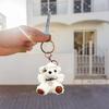 Çizgi Film Ayı Anahtarlık Peluş Sevimli Şapkalı Ayı Bebek Sevimli Hayvan Kolye Ucu Yakalama Makinesi Asma Çanta Günlük Aksesuarlar